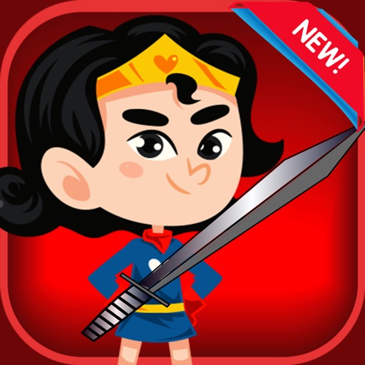 Wonder Woman Warrior Game girl runner fun fighting Icon