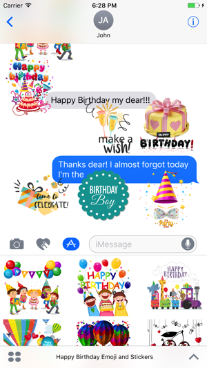 Happy Birthday Emoji and Stickers(圖4)-速報App