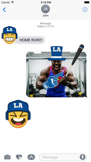 Los Angeles D Baseball Stickers & Emojis(圖2)-速報App