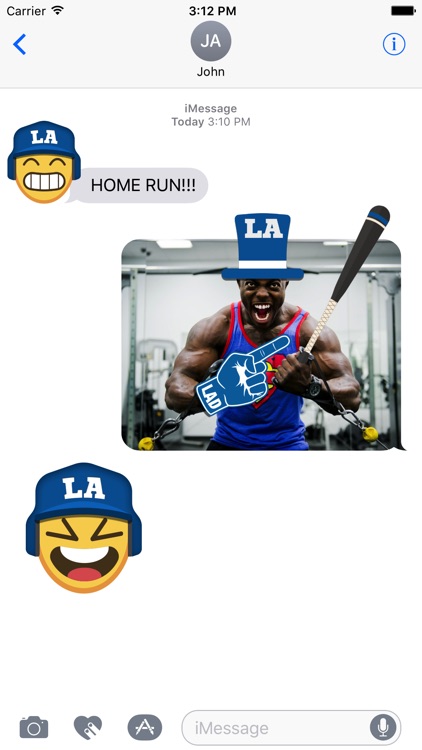 Los Angeles D Baseball Stickers & Emojis