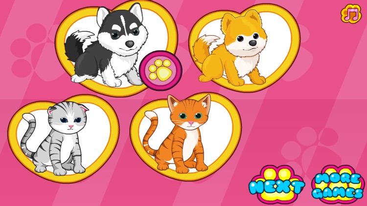 Cats & Dogs Grooming Salon—Dressup Game