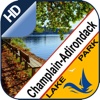 Champlain & Adirondack Mountains lake & park trail