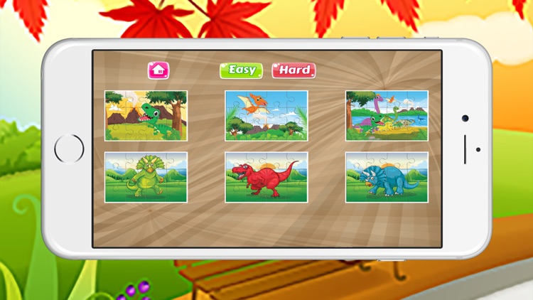 Kids Jigsaw Puzzles Games for World of Dinosaurs screenshot-3