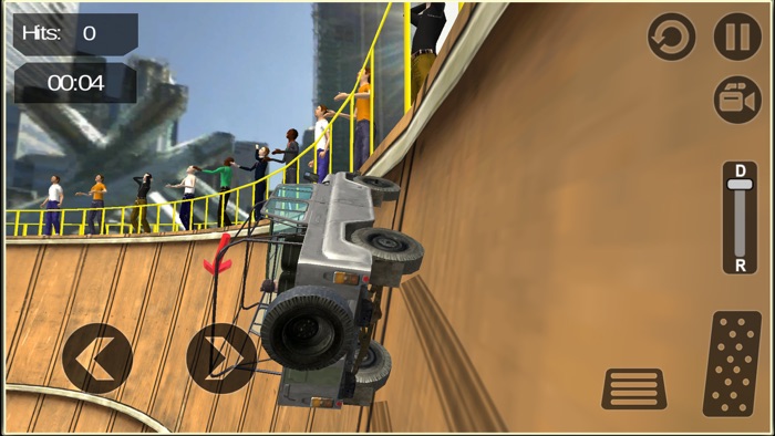 Well of Death Jeep Stunt Rider