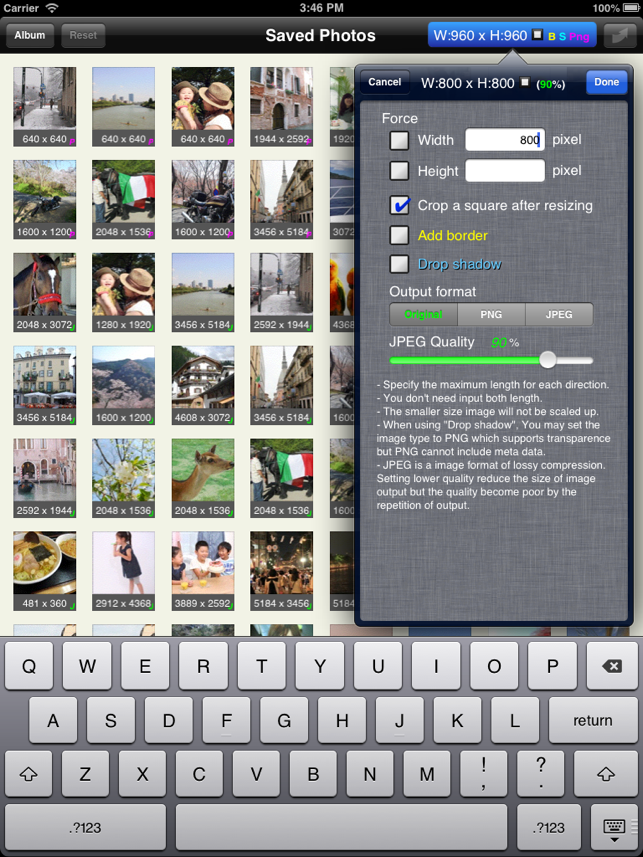‎BatchResizer - Quickly Resize Multiple Photos Screenshot