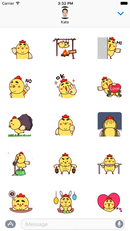 Fat Chicken Animated Stickers v1