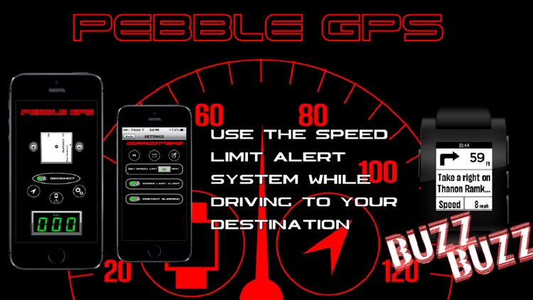 Pebble GPS-Navigation and Speedometer
