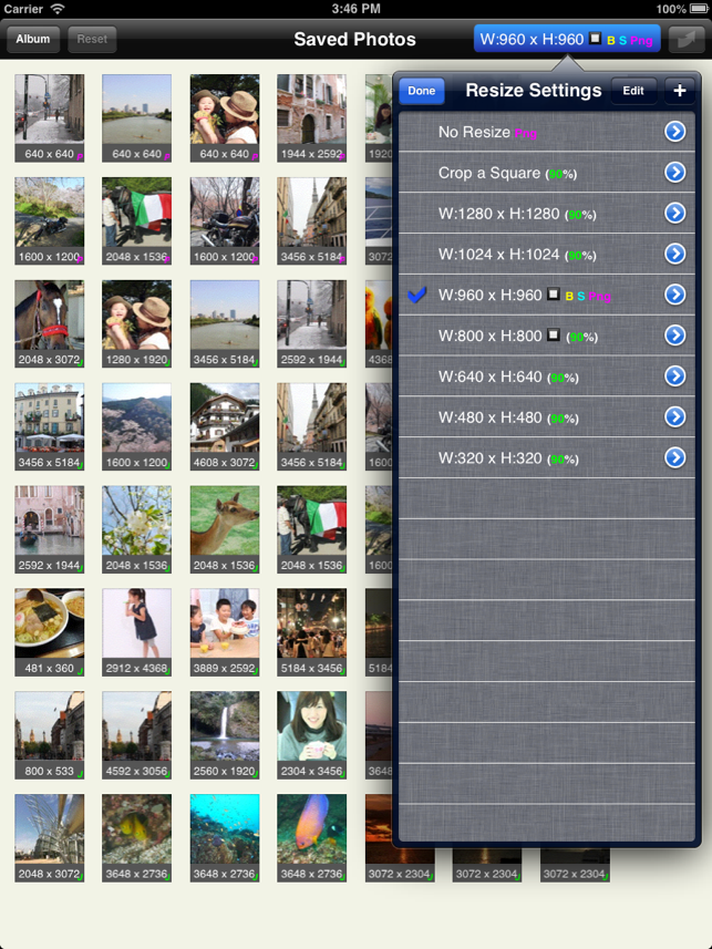 ‎BatchResizer - Quickly Resize Multiple Photos スクリーンショット