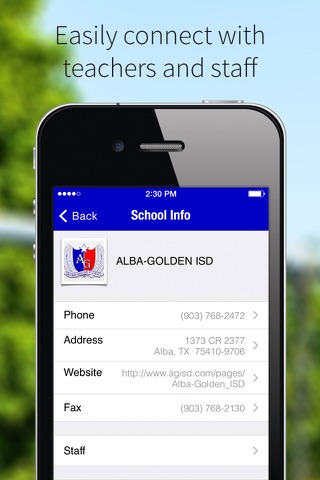 Alba Golden ISD screenshot 2