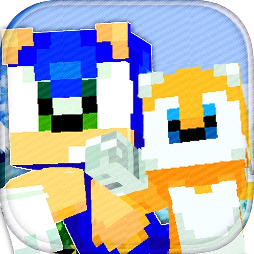 Blue Speed Hero 3D Block Skins Maker iOS App