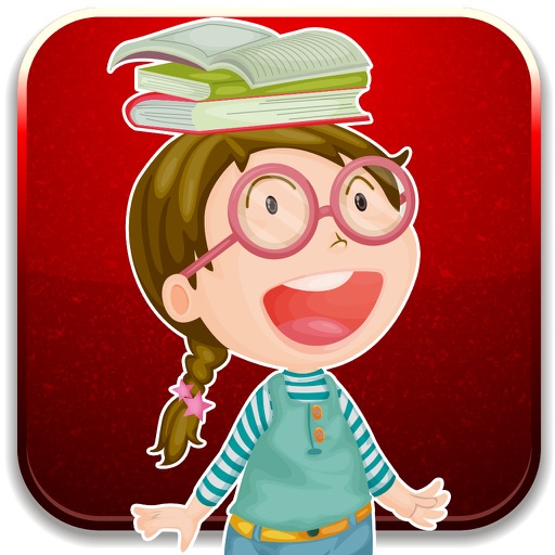 Kids funny with preschool learning cards game Icon
