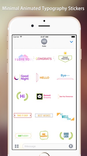 TypoChat -Minimal Animated Typography Chat Message(圖1)-速報App