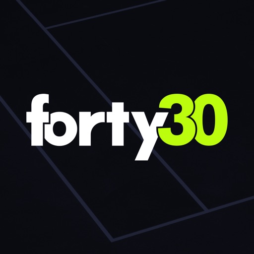 Forty30 - Score & Share Tennis Matches Live Icon