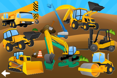 Trucks and Diggers Puzzles Games For Little Boys screenshot 3