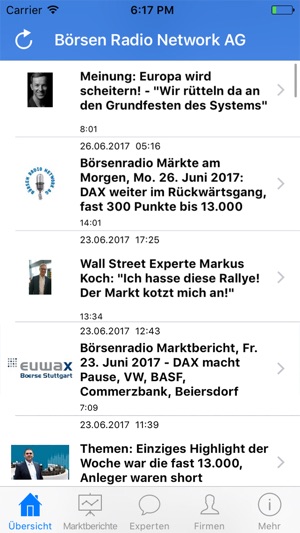 Börsenradio Börse Hören von Börsen Radio Network(圖1)-速報App