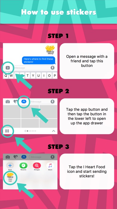 Alade ExpressionsによるI Heart Foodステッカーのスクリーンショット2 Alade ExpressionsによるI Heart Foodステッカーのスクリーンショット2