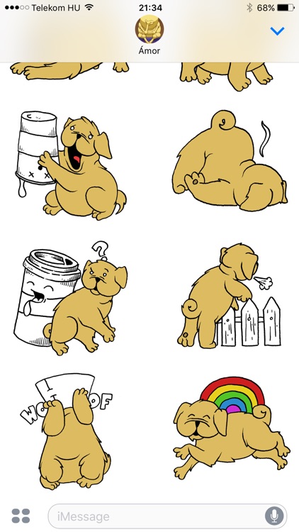 Kaffee the Coffee Dog Stories Sticker Pack screenshot-4