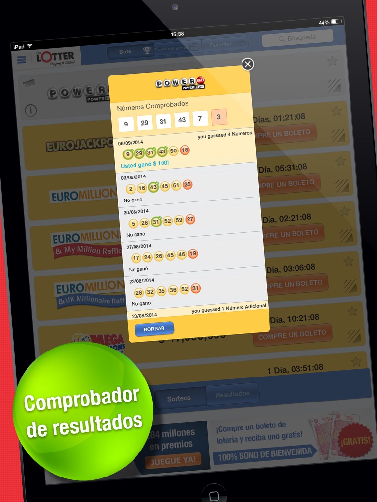 theLotter – Play Lotto on iPad screenshot 2