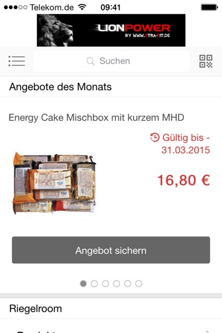 Riegelroom.de | fitness food screenshot 2