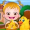 It's time to have lots of fun with Baby Hazel and her naughty duck pets