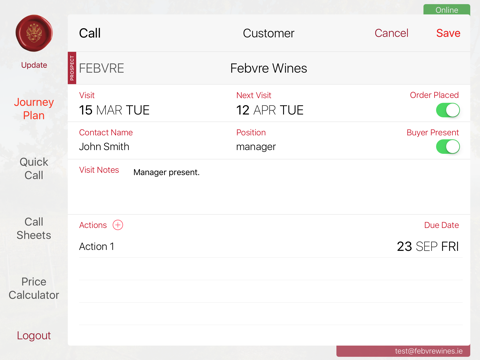 Febvre Sales screenshot 3