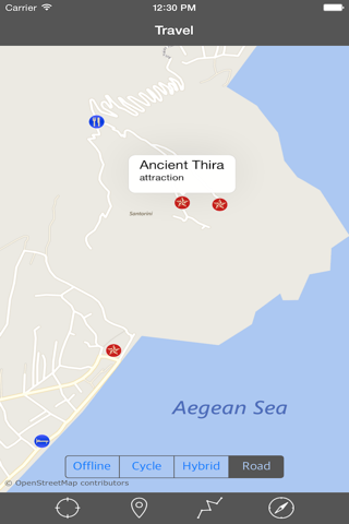 SANTORINI (GREECE) – Travel Map Offline Navigator screenshot 2