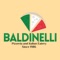 Baldinelli Pizza mobile app for online ordering, loyalty rewards, social sharing, mobile coupons and deals