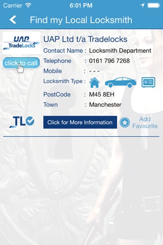 Find a Locksmith – Tradelocks screenshot 4