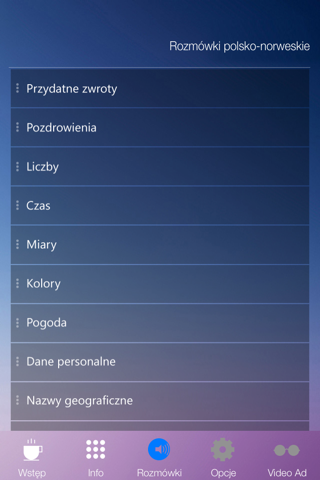 Rozmówki polsko-norweskie screenshot 2
