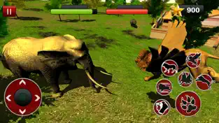 Screenshot 1 Flying Lion Simulator: Lucha de animales salvajes iphone