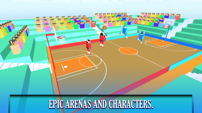 BasketBall Bouncy Physics 3D Cubic Block Party War(圖5)-速報App