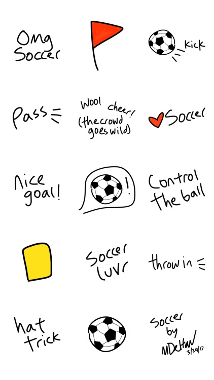 Soccer pic emoji & keyboard stickers for iMessage screenshot-3