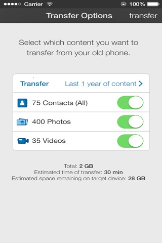 AT&T Mobile Transfer screenshot 2