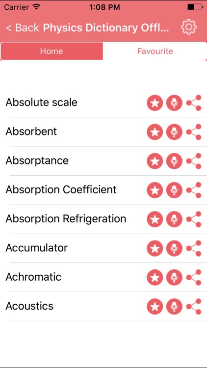 Physics Dictionary Terms Concepts