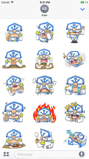 Admiral White Beard Sticker pack(圖2)-速報App