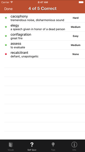 SAT Vocab by Davidson Tutoring(圖5)-速報App