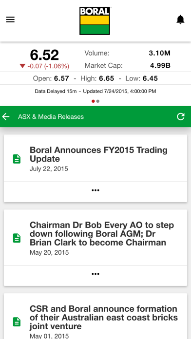 How to cancel & delete Boral (BLD) Investor Relations from iphone & ipad 1