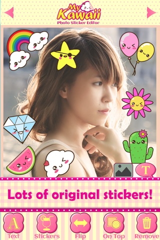 Kawaii Photo Editor: Add Cute Stickers & Fun Emoji screenshot 2