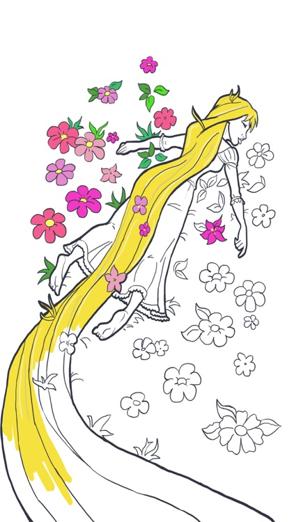 Paint Princess Rapunzel – Drawings to color PRO