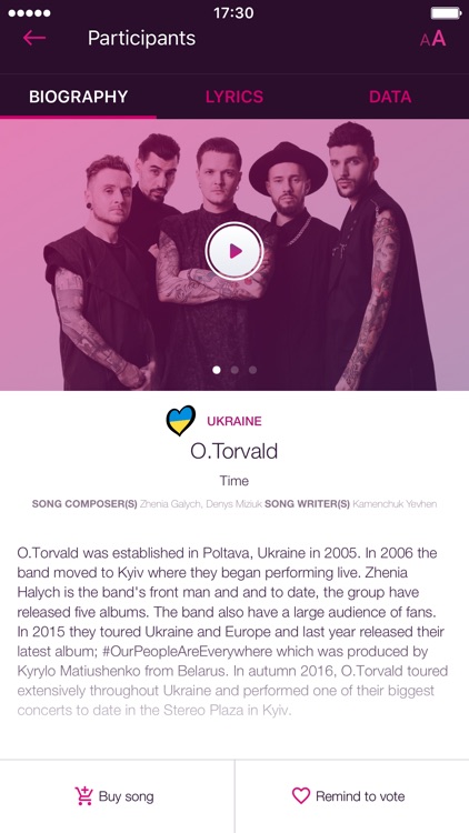 Eurovision Song Contest - The Official App