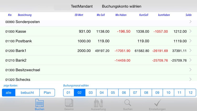 Doppelte Buchhaltung für iPad und iPhone