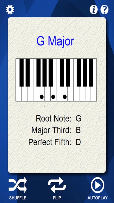 Piano Chords Flash Cards screenshot1