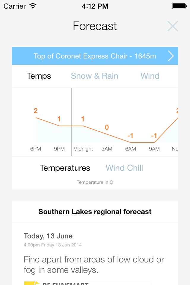 MetService Snow Weather screenshot 3