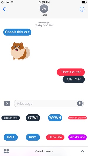 Colorful Words - daily text bubbles stickers(圖1)-速報App