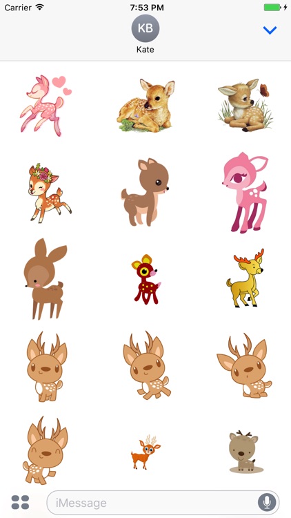 DeerCute - Deer Stickers And Emoji Pack