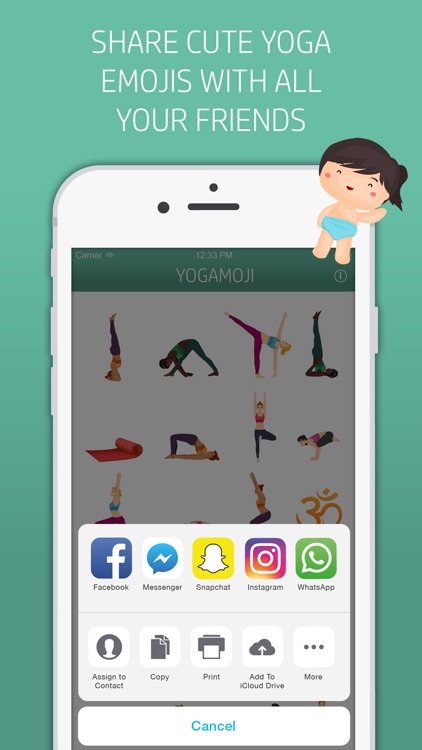 Yogamoji: Blissed out emojis & stickers for yogis screenshot-4