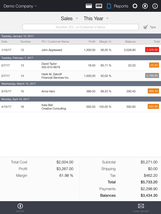 Quick Sale - Invoicing, Estimates & Inventory screenshot-3