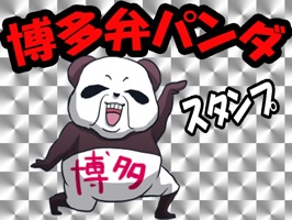 A big Japanese city, Panda who speaks the dialect of Fukuoka prefecture appeared