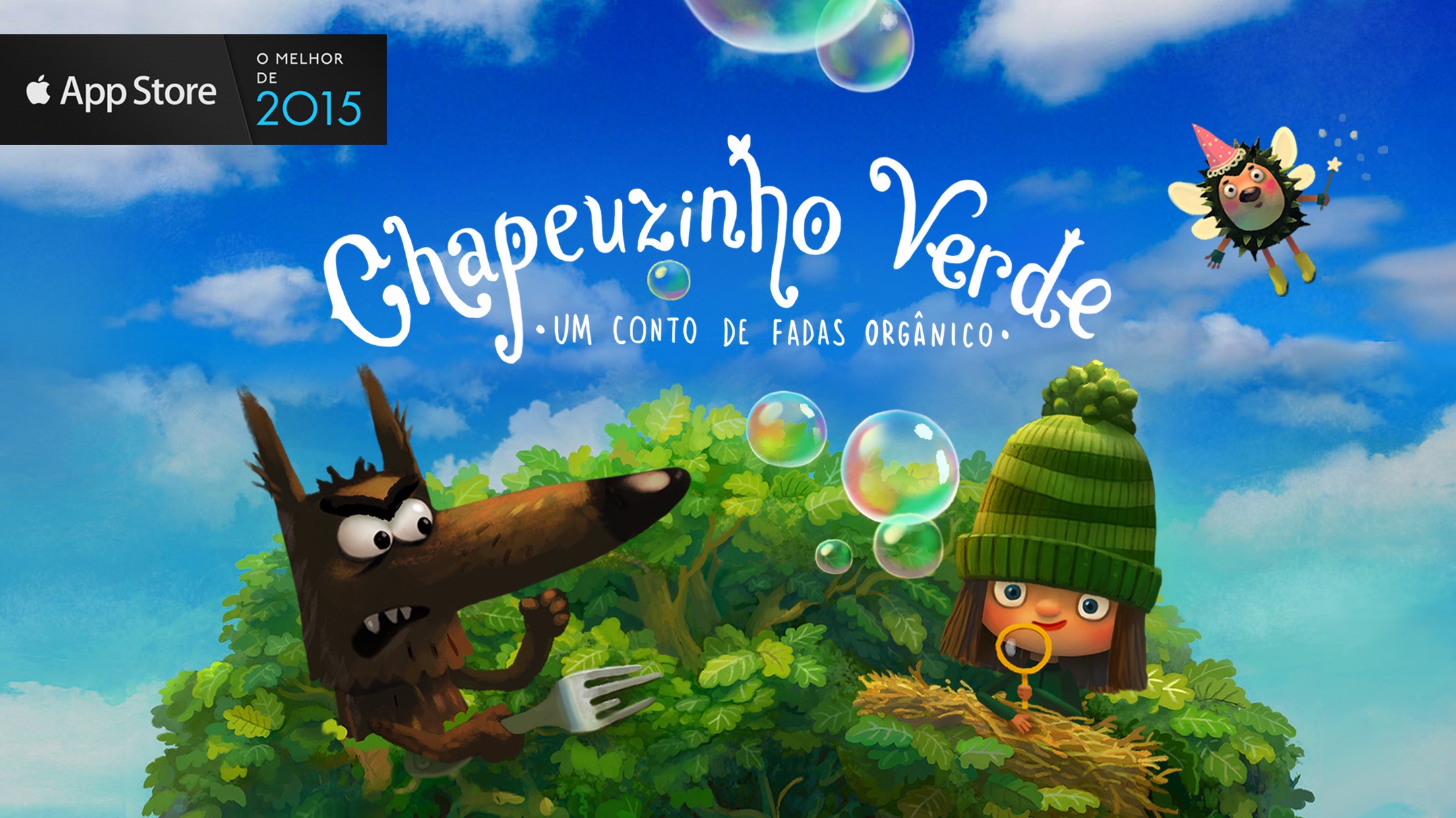 Screenshot do app Chapeuzinho Verde