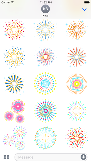 Animated New Fireworks Party for iMessage(圖2)-速報App